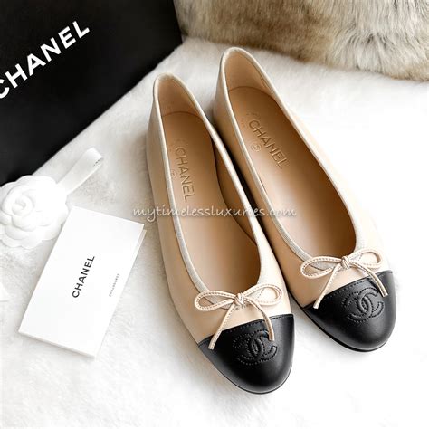 are chanel flats comfortable|chanel flats beige and black.